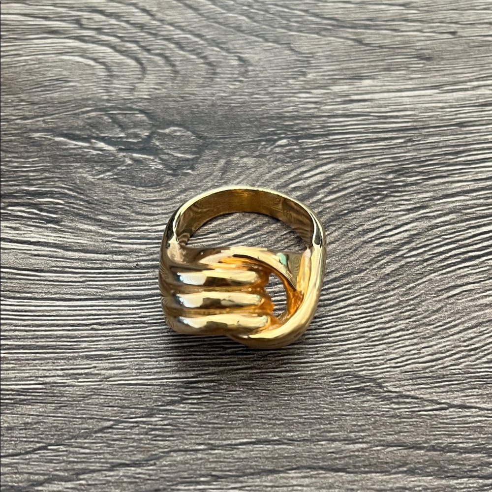 Gold Statement Ring - image 1